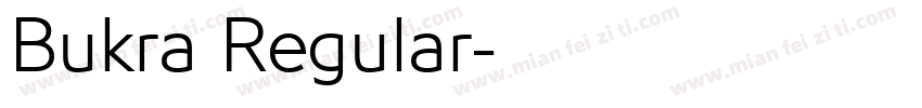 Bukra Regular字体转换